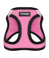 Voyager Step-In Air Dog Harness - All Weather Mesh Step in Vest Harness for Small and Medium Dogs by Best Pet Supplies - Pink Base, L