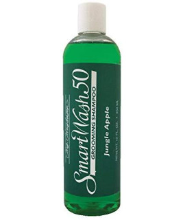 Chris Christensen SmarthWash50 Jungle Apple Dog Shampoo, Groom Like a Professional, Delightfully Fragranced and Concentrated, Suitable for All Coats, Made in The USA, 12 oz