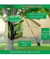 TUMBO Tugger Exercise Dog Toy - (Hanging Bungee Rope tug Toy) ENTERTAINS Your Dogs w/ Energetic, Interactive Solo Play tug or war Action - Small Dogs