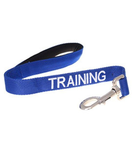 Dexil Limited Training Blue Color Coded 2 4 6 Foot Or Coupler Professional Dog Leash (Do Not Disturb) Prevents Accidents By Warning Others Of Your Dog In Advance (Short 2 Foot Leash)