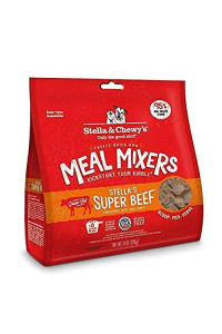 Stella & Chewys Freeze-Dried Raw Stellas Super Beef Meal Mixers Dog Food Topper, 8 oz. Bag