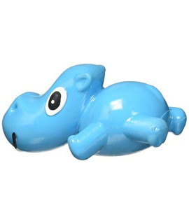 Cycle Dog 3-Play Hippo Dog Toy with Ecolast Recycled Material, Mini, Blue