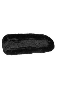 Pet Gear Plush Bolster Stroller Pad/Bed for Cats/Dogs, Machine Washable, Black, 30