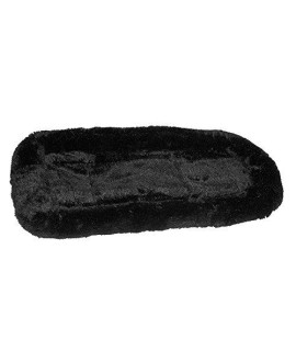 Pet Gear Plush Bolster Stroller Pad/Bed for Cats/Dogs, Machine Washable, Black, 30