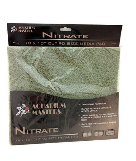 Professional Nitrate Remover Pad, 18 Inch by 10 Inch for Fresh Water & Saltwater Aquariums, Aquaculture, Terrariums & Hydroponics - Sold by Pidaz
