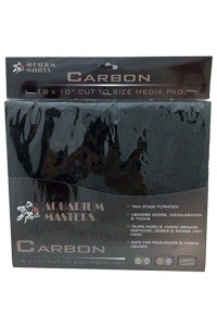 Professional Super Activated Carbon Pad, 18 Inch by 10 Inch, Options of Nitrate, Ammonia, Phosphate Remover Pads, and Dual Bonded Pads for Fresh Water & Saltwater Aquariums, Terrariums & Hydroponics!