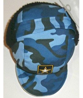 Army US Blue Camo Hat Dog Toy