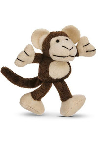 Petco Brand - Leaps & Bounds Cuddle Monkey Catnip Cat Toy, 4.5 Length, 4.5 in, Brown
