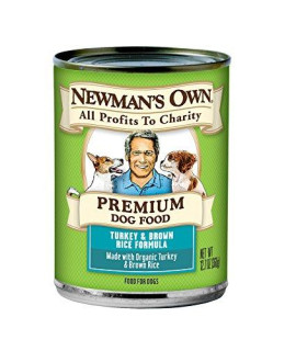 Newmans Own Organic Dog Can Turkey & Brn Rice