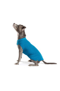gold Paw Stretch Fleece Dog coat - Soft, Warm Dog clothes, Stretchy Pet Sweater - Machine Washable, Eco Friendly - All Season - Sizes 2-33, Marine Blue, Size 2