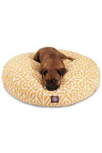 Citrus Aruba Large Round Indoor Outdoor Pet Dog Bed With Removable Washable Cover By Majestic Pet Products