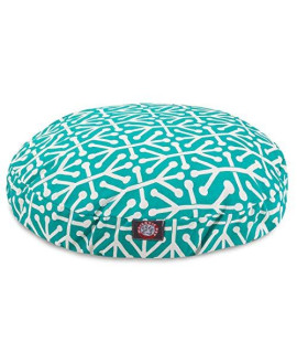 Pacific Aruba Small Round Indoor Outdoor Pet Dog Bed With Removable Washable cover By Majestic Pet Products
