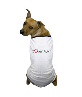 Cafepress I Love My Aunt Dog T Shirt Dog T-Shirt Pet Clothing Funny Dog Costume