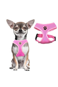 BINgPET Small Dog Harness - Breathable Mesh Puppy cat Harnesses - No Pull Adjustable Dog Harness Dog Vest Harness for Small and Medium Dogs