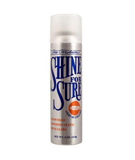Chris Christensen Shine Coat Dog Conditioner and Shine Spray, Groom Like a Professional, Moisturises & Shines, Ready to Use, All Coat Types, Made in USA, 4oz