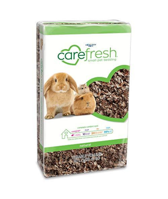Carefresh 99% Dust-Free Natural Paper Small Pet Bedding with Odor Control, 30 L