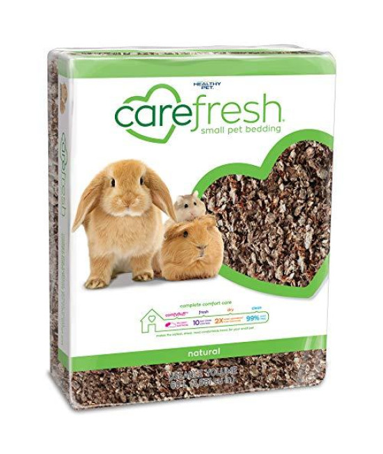 carefresh 99% Dust-Free Natural Paper Small Pet Bedding with Odor Control, 60 L