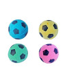 PETFAVORITES Foam Sponge Soccer Ball Cat Toy Interactive Cat Toys Independent Pet Kitten Cat Exrecise Toy Balls for Real Cats Kittens, Soft, Bouncy and Noise Free (12 Pack)