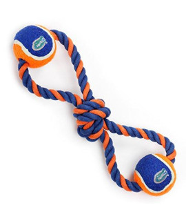 Pet Goods Manufacturing Florida Gators Double Ball with Dog Toy Rope
