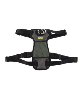 coastal Pet Walk Right Front - connect No More Pull Padded Dog Harness - Black MED (20-30)