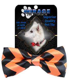 Mirage Pet Products 48-38 chevron Bow Tie Orange Small