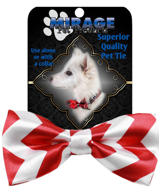 Mirage Pet Products 48-42 Red chevron Dog Bow Tie Small