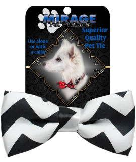 Mirage Pet Products 48-40 Black chevron Dog Bow Tie Small
