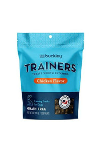 Buckley Trainers All-Natural Grain-Free Dog Training Treats, Chicken, 6 oz