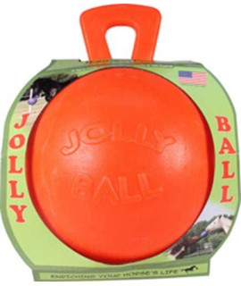 Jolly Pets Vanilla Horse Ball, 10, Orange