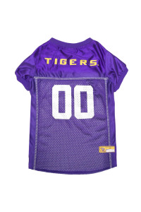 NcAA college Louisiana State University Tigers Mesh Jersey for DOgS cATS, X-Large Licensed Big Dog Jersey with your Favorite FootballBasketball college Team