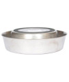 Iconic Pet 32 oz/ 4 Cup Anti Ant Stainless Steel Non Skid Pet Food/Water Bowl - Noise Free Ant Resistant Dog/Cat Feeding Bowl with Unique Design & Rubber Base Makes It an Elegant Ant Proof Dish
