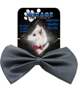 Mirage Pet Products 48-33 gY Plain Bow Tie grey Small