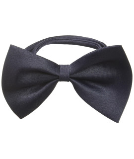 Mirage Pet Products 48-35 NV Plain Bow Tie Navy Blue Small