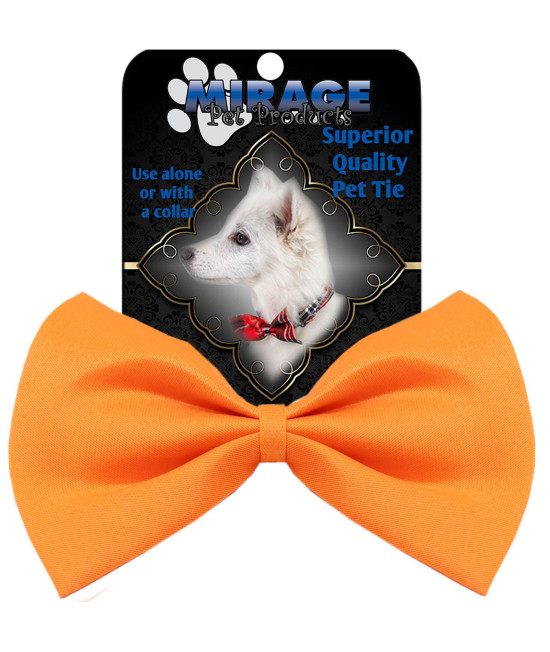Mirage Pet Products 48-36 OR Plain Bow Tie Orange Small