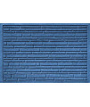 Bungalow Flooring Aqua Shield Broken Brick Medium Pet Mat, 17.5 x 26.5, Blue