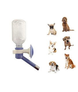 Choco Nose H590 Patented No Drip Dog Water Bottle, Small-Medium Sized Dog, Cat Water Feeder, Leak-Proof Pet Water Bottle, Mess-Free, Bpa-Free, 11.2 Oz / 330 Ml. Nozzle Diameter: 16Mm (Cornflower Blue)