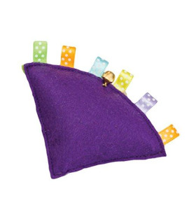 SPOT Ethical Pets Wedge Pillow Puff Tabbies Cat Toy with Catnip