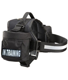 Doggie Stylz in Training Service Dog Harness with Removable Saddle Bag Backpack Pack Carrier Traveling Carrying Bag. 2 Removable in Training Velcro Patches. Please Measure Dog Before Ordering. Made
