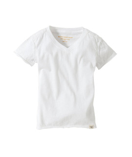 Burts Bees Baby Baby Boys T-Shirt, Short Sleeve V-Neck And Crewneck Tees, 100% Organic Cotton, Cloud, 24 Months