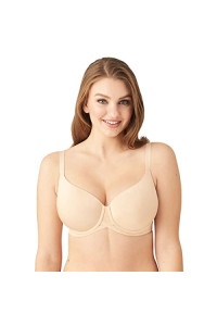 Wacoal Womens Ultimate Side Smoother Underwire T-Shirt Bra, Sand, 42Ddd