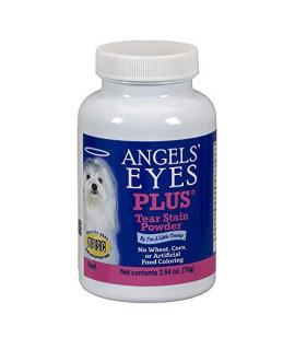 Angels Eyes PLUS Tear Stain Prevention Powder for Dogs and Cats - 75 gram - Beef Formula