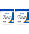 Nutricost Acetyl L-carnitine (ALcAR) 100 gMS (2 Pack) - 100 Servings Each - 1000mg Per Serving - Pure Acetyl L-carnitine Powder - Non gMO, gluten Free