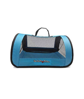 Perfect Petzzz Tote For Lifelike Stuffed Interactive Pet Dogs And Cats, Nylon And Mesh Toy Carrier For Pet Animals, Zippered Carrying Case Accessory (Blue)