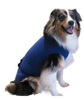 SurgiSnuggly Dog Diapers Male OR Dog Diapers Female Bodysuit can Use for Female Dog Heat cycle and Its comfier Than Dog Suspenders from The Inventors of The Original Bodysuit for Pets M Blue
