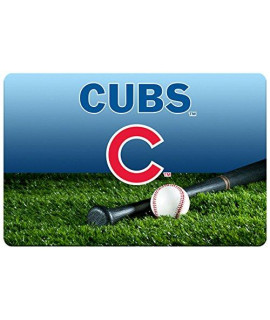 gameWear chicago cubs Baseball Pet Bowl Mat, Large