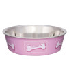 Loving Pets coastal Bella Bowl for Dogs, Large, Pink
