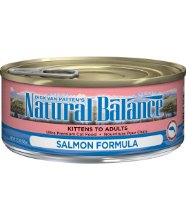Natural Balance Ultra Premium Salmon cat Food Wet canned Food for cats 5.5-oz. can (Pack of 24)