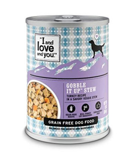 I and love and you Naked Essentials Wet Dog Food - Grain Free and Canned, Turkey, 13-Ounce, Pack of 12 Cans