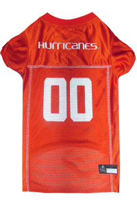 NcAA college Miami Hurricanes University Mesh Jersey for DOgS cATS, Medium Licensed Big Dog Jersey with your Favorite FootballBasketball college Team
