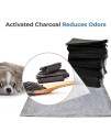 Alpha Paw - Thicker Pee Pads for Dogs - Puppy Training - Peel & Stick Backing - Activated Charcoal for Odor - Thicker for Absorption - Standard - 23 x 22 (80 Count)